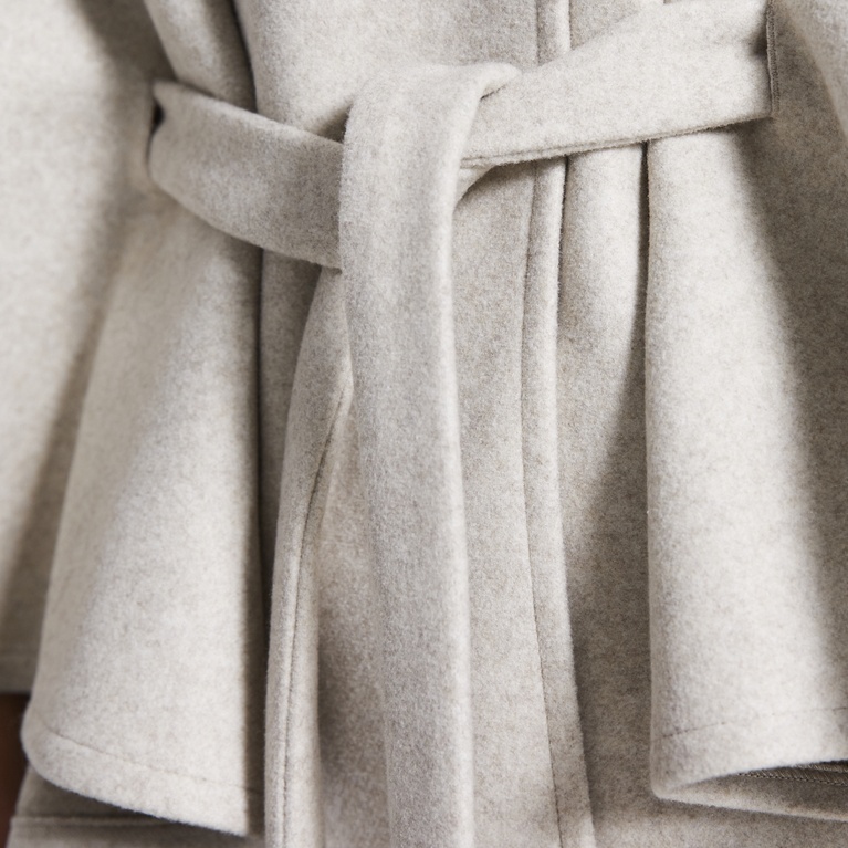 Belt cape jacket "Kellie" Light Beige